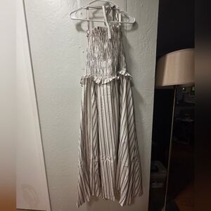 Taylor Swift Engagment Inspired Custom Dress Black/White Striped A-Line NWT